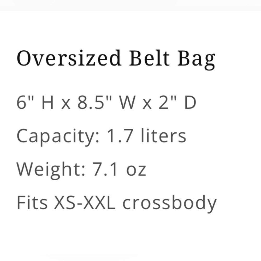 Canvelle Oversized Belt Bag - Picture 7 of 7